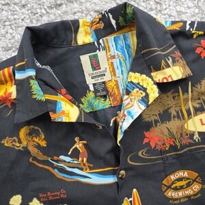 Tori Richard Shirt Mens Small Sleeve Tropical Hawaiian‎ Longboard Button Up READ